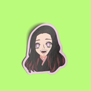 Holographic Smiling Demon Sister Sticker